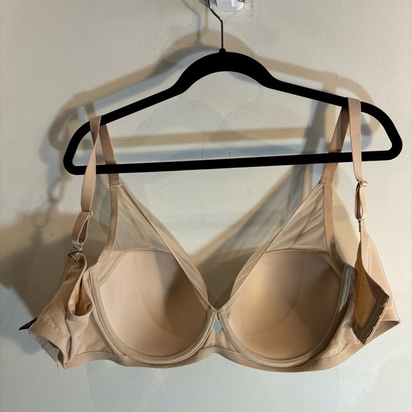 UNDERSTANCE Sz 40C Bra Molded Cup V-Neck Underwire Padded Sheer NEW WITH TAG - Picture 7 of 8